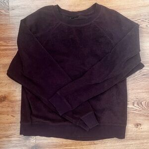 Topshop Women's Dark Purple Crewneck Sweater